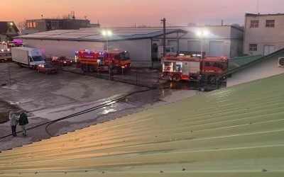 Incendiu în Carei: depozit de lemne cuprins de flăcări