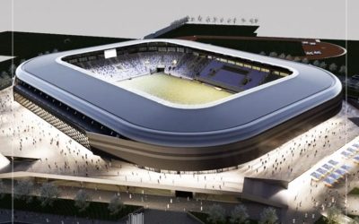 Noul stadion Nicolae Dobrin din Pitești prinde contur, marcând o etapă semnificativă în revitalizarea infrastructurii sportive din oraș