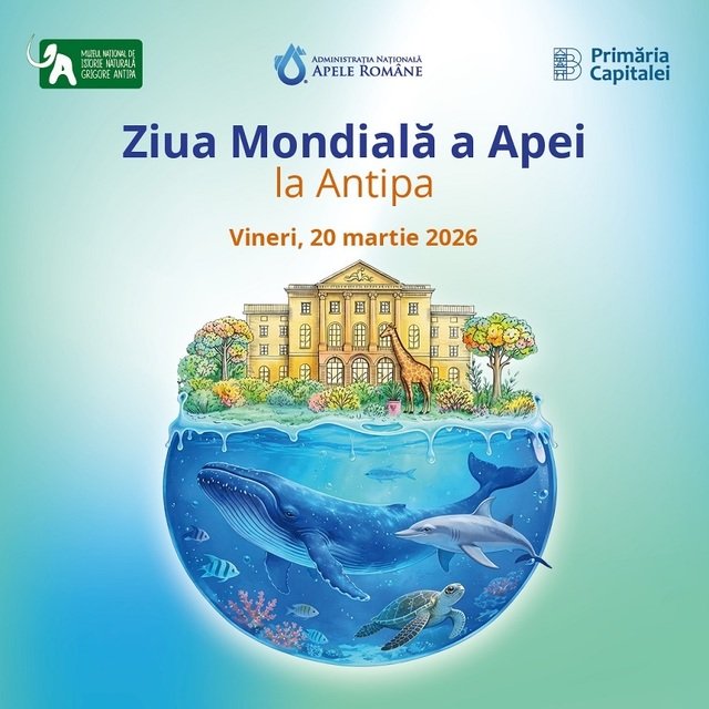 Ateliere tematice de Ziua Mondială a Apei, la Muzeul "Antipa"