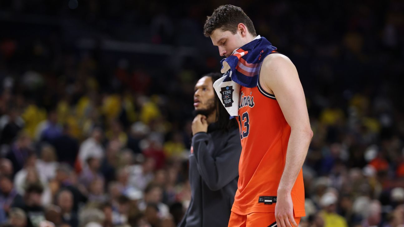 Illinois, echipa de baschet masculin a universității din Illinois, a încheiat aventura din turneul NCAA după o înfrângere strânsă în sferturile de finală, pierdută cu 71-62 în fața UConn