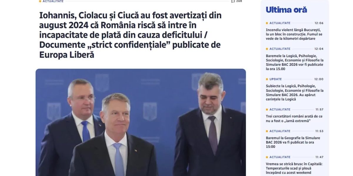 Europa Liberă România se menține în topul celor mai citate publicații, conform ultimului raport al companiei de monitorizare mediaTRUST