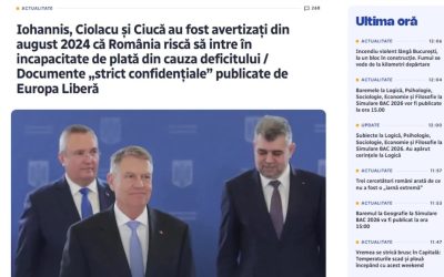 Europa Liberă România se menține în topul celor mai citate publicații, conform ultimului raport al companiei de monitorizare mediaTRUST