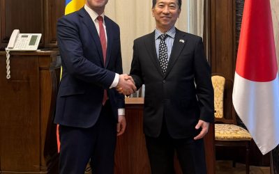 andrei baciu discută cu ambasadorul Japoniei despre cooperarea bilaterală