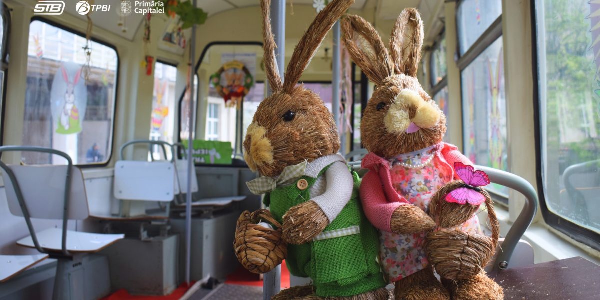 „Tramvaiul Iepurașului”, un proiect tematic dedicat sărbătorilor pascale, va circula pe străzile din București joi, 9 aprilie, oferind o experiență inedită pentru copii și familiile acestora