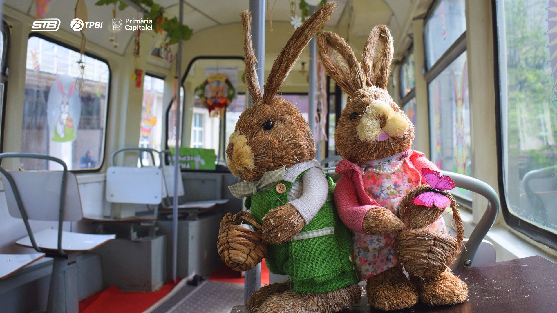 „Tramvaiul Iepurașului”, un proiect tematic dedicat sărbătorilor pascale, va circula pe străzile din București joi, 9 aprilie, oferind o experiență inedită pentru copii și familiile acestora