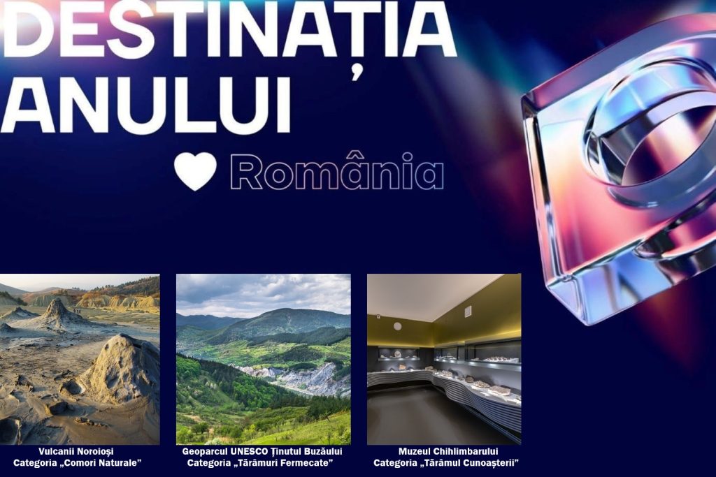 Buzău, în cursa pentru titlul de „Destinația Anului 2026” Vulcanii Noroioși, Muzeul Chihlimbarului și Geoparcul Internațional UNESCO Ținutul BUZĂULUI sunt atracțiile care reprezintă județul BUZĂU în finala competiției „Destinația Anului 2026”