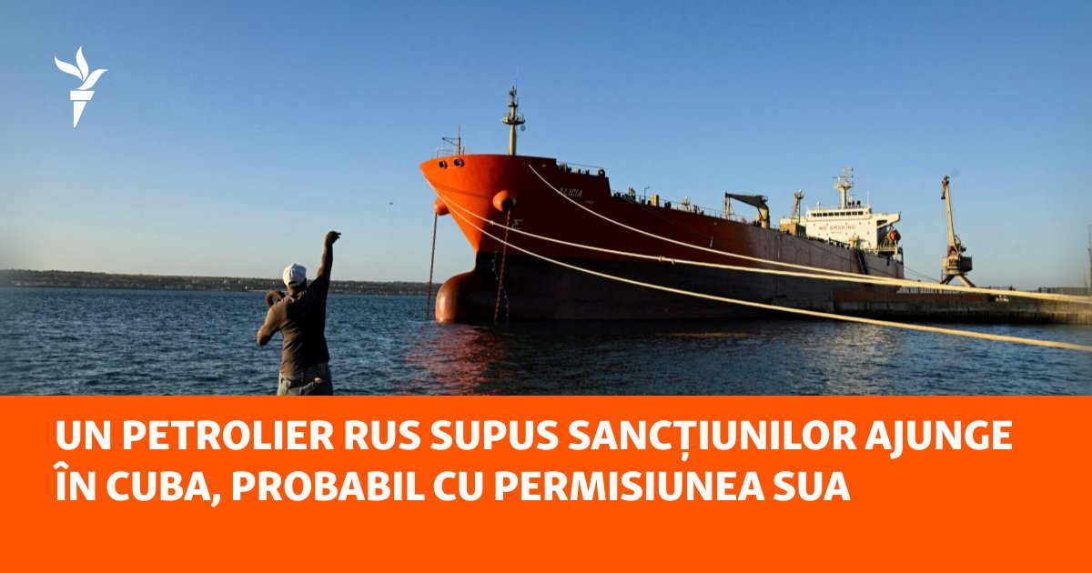 Un petrolier sub pavilion rus, supus sancțiunilor Occidentale, a intrat luni în apele teritoriale cubaneze, evitând o potențială confruntare cu forțele Pazei de Coastă ale Statelor Unite
