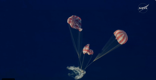 Orion, capsula Artemis II, s-a întors pe Pământ după 10 zile în spațiu