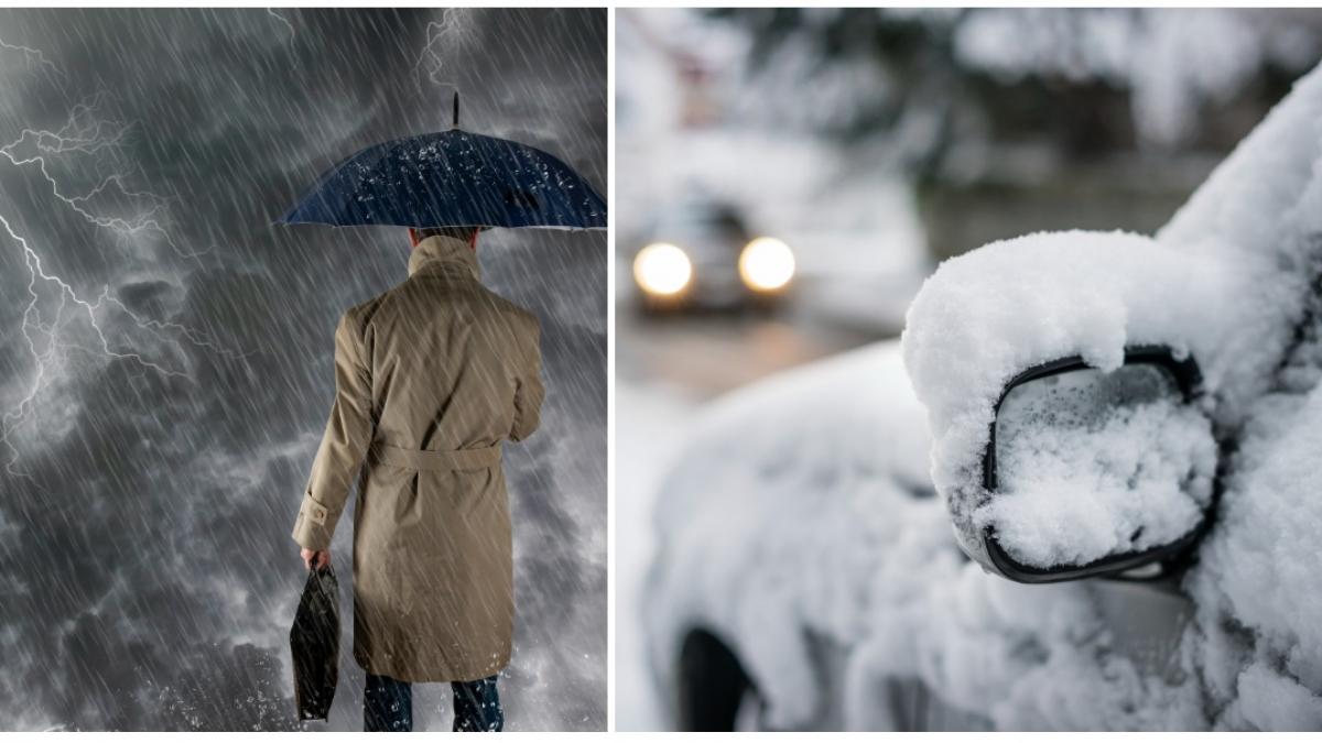 Administrația Națională de Meteorologie (ANM) a emis, miercuri dimineața, o atenționare de vreme rea pentru aproape întreaga țară, valabilă din joi dimineața până sâmbătă seara
