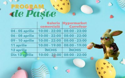 Brăila Mall invită la „Ouventura” de Paște: Evenimente, premii și program special Brăila MALL a dat startul festivităților de Paște, lansând o serie de evenimente și campanii dedicate vizitatorilor săi