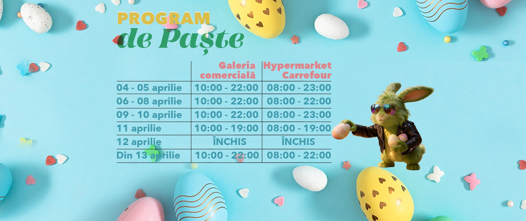 Brăila Mall invită la „Ouventura” de Paște: Evenimente, premii și program special Brăila MALL a dat startul festivităților de Paște, lansând o serie de evenimente și campanii dedicate vizitatorilor săi