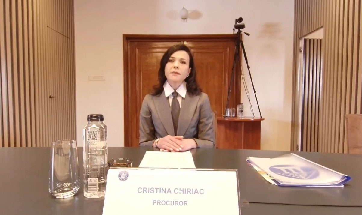 Cristina Chiriac, despre avizul negativ al CSM pentru propunerea sa de procuror general Cristina Chiriac, candidată pentru funcția de procuror general, a defilat marți în fața jurnaliștilor pentru a comenta avizul negativ emis de Secția pentru procurori a Consiliului Superior al Magistraturii