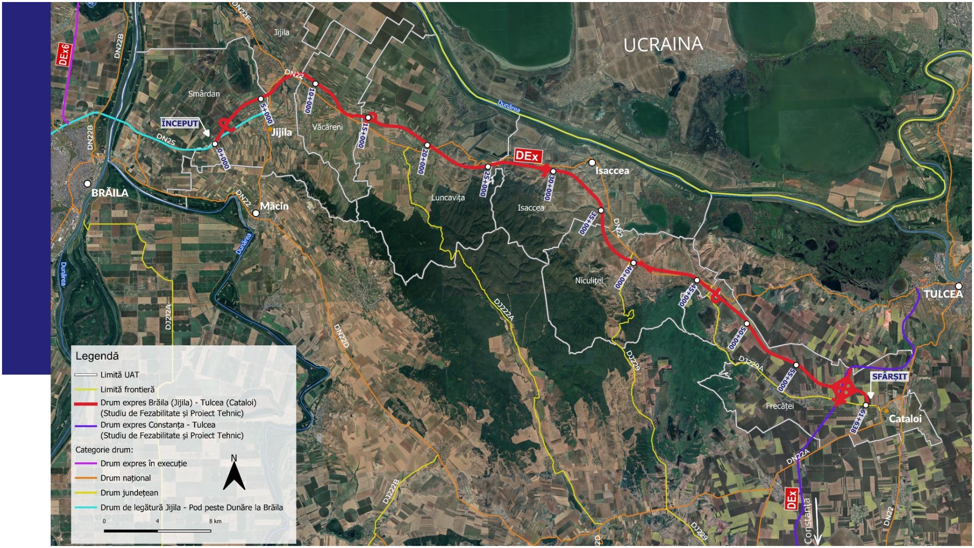 Brăila–Tulcea: CNI aprobă studiul drumului expres. Vești bune pentru șoferi!