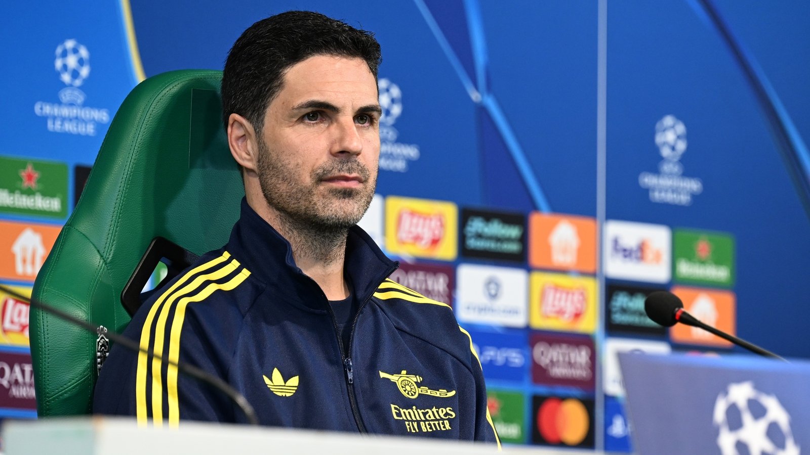 Antrenorul MIKEL ARTETA a sosit la Lisabona pentru meciul de joi seară din sferturile de finală ale Ligii Campionilor, iar președintele tehnic al Arsenal a susținut o conferință de presă în care a abordat aspecte legate de forma echipei sale, absențe, adversar și strategie