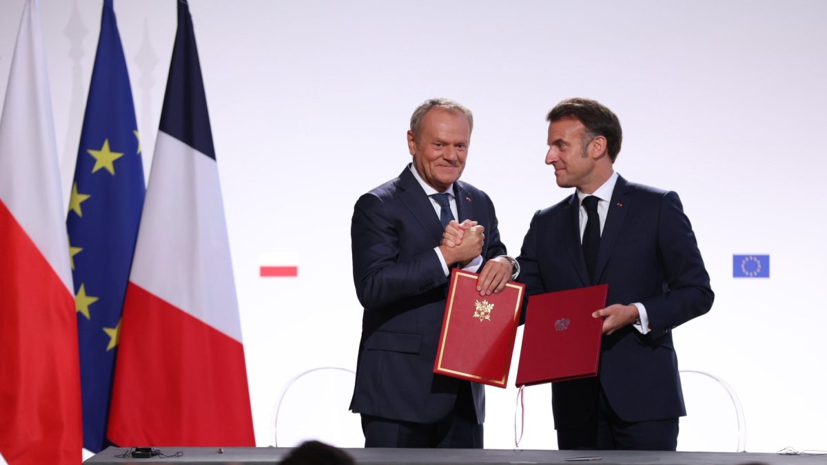 Macron și Tusk, la Gdansk: Alianță pentru descurajarea nucleară a Europei