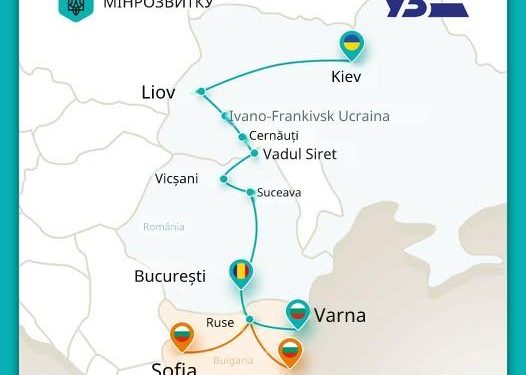 Tren Ucraina-Bulgaria, prin București: Călătorie de 30 de ore din această vară
