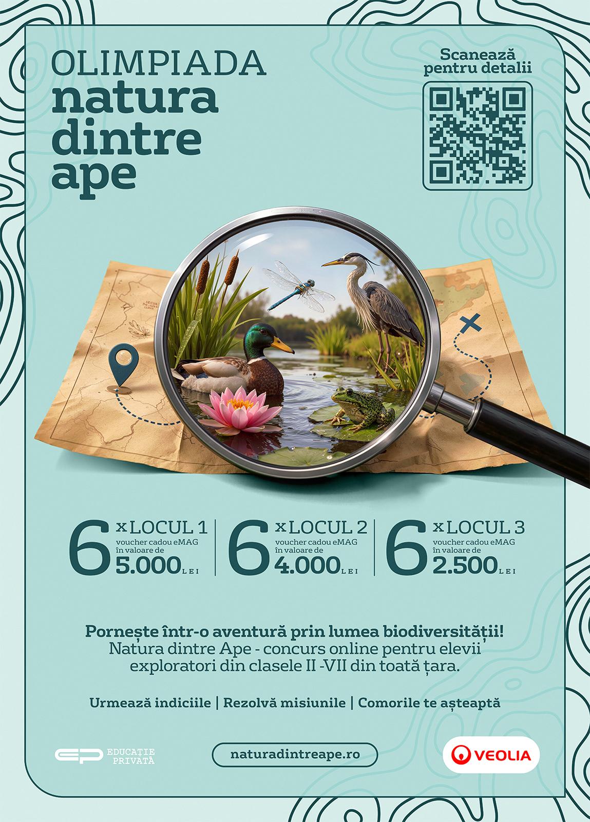 Veolia România promovează biodiversitatea în cadrul proiectului național „Natura dintre Ape”