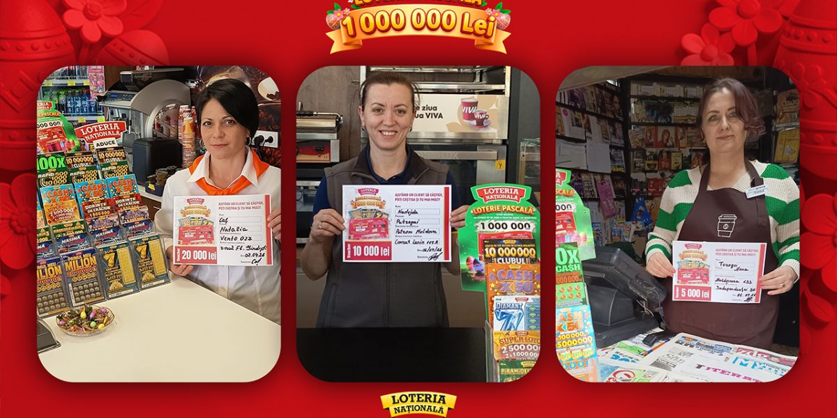 Campania „Loterie pascală de milioane”, organizată de Loteria Națională, a început deja să aducă bucurie nu doar jucătorilor, ci și vânzătorilor de bilete