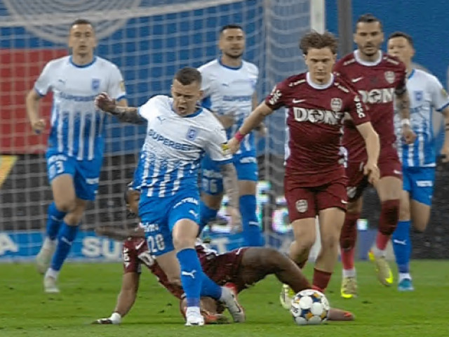 Universitatea Craiova și CFR Cluj egale, oltenii au lovit bara pe Digi Sport 1