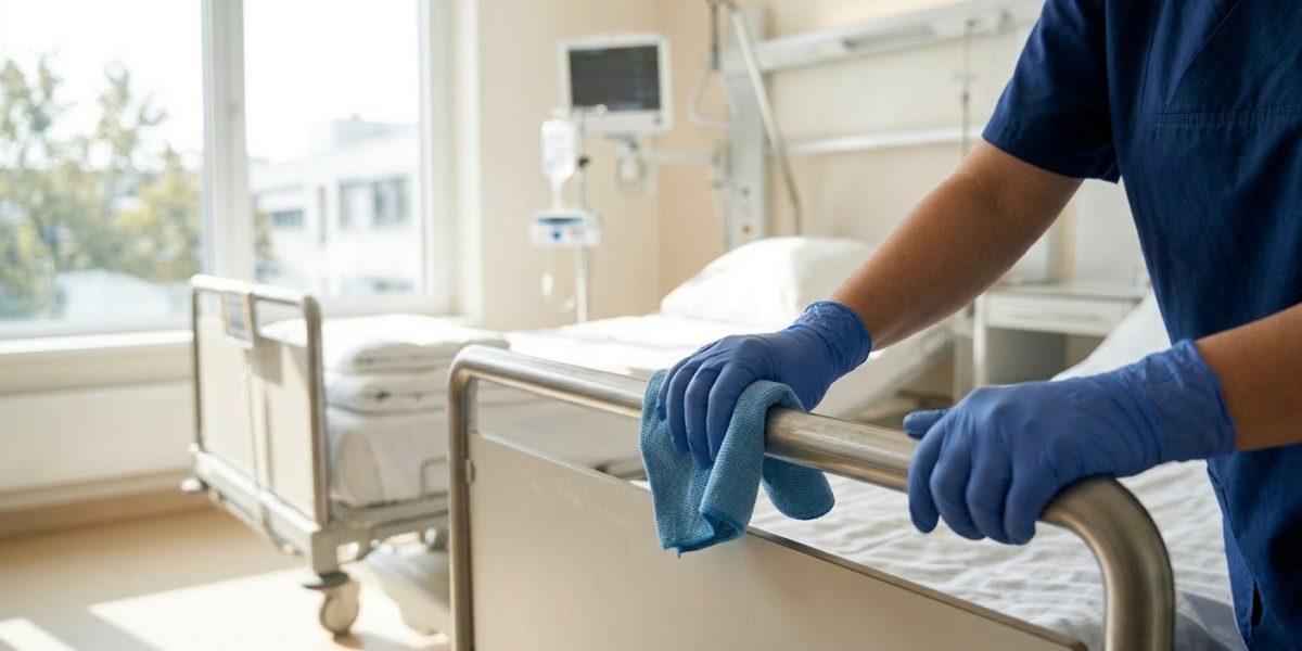 Patru condiții esențiale pentru ca dezinfectia într-un spital să funcționeze, câte sunt respectate?