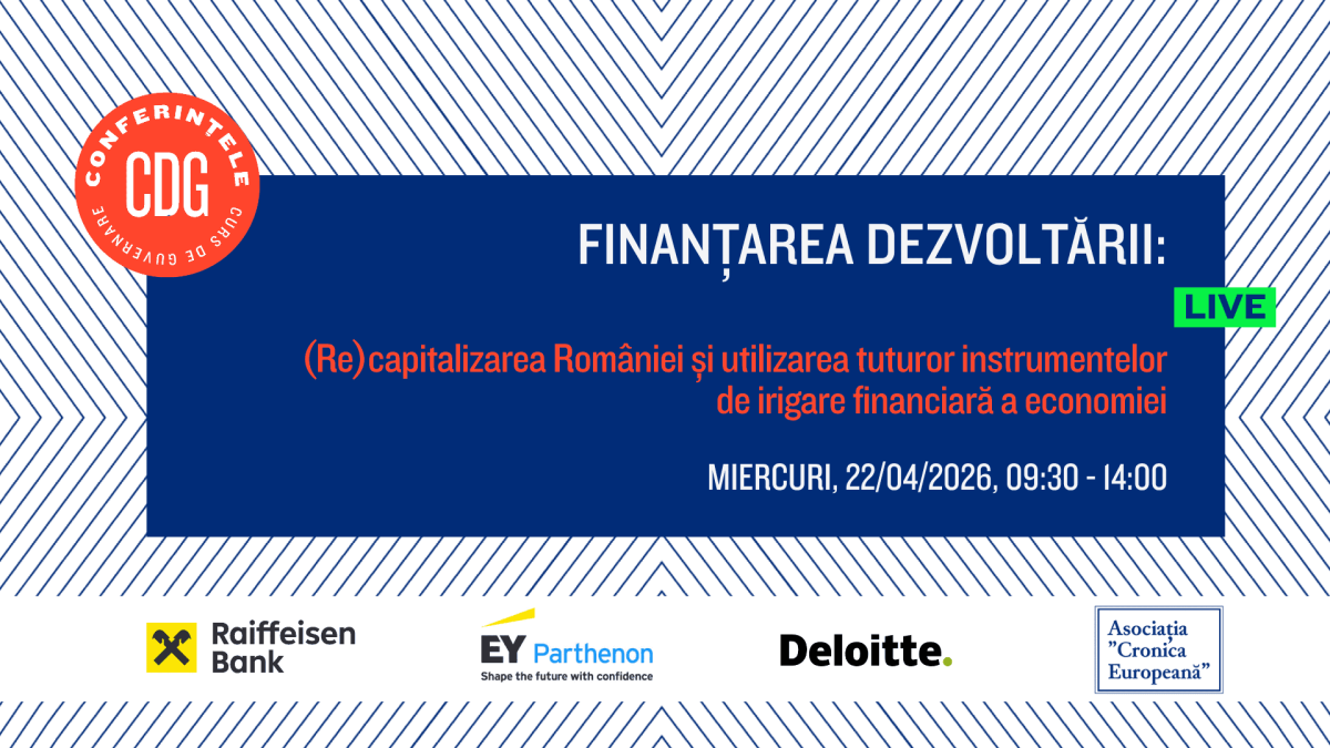 Înscrieri pentru Conferința despre Finanțarea Dezvoltării în România
