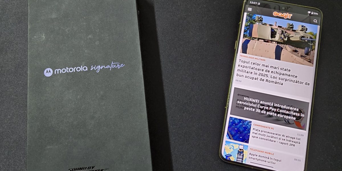 Motorola țintește din nou spre segmentul premium cu noul Signature, un telefon care promite un echilibru între eleganță și performanță, dar cu un preț care ridică semne de întrebare