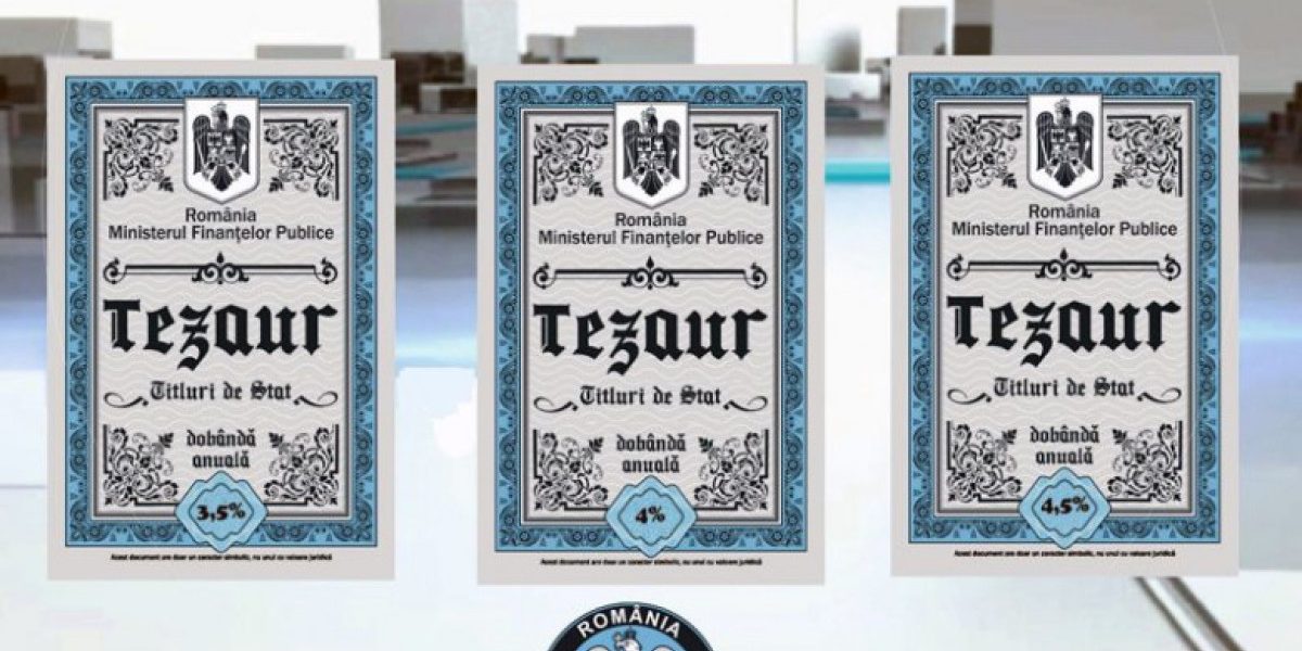 Ministerul Finanțelor anunță lansarea noilor titluri de stat TEZAUR, care vor putea fi achiziționate între 6 aprilie și 8 mai