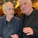 Valentin Ceaușescu, la parastasul lui Mircea Lucescu. S-a pozat cu Andone