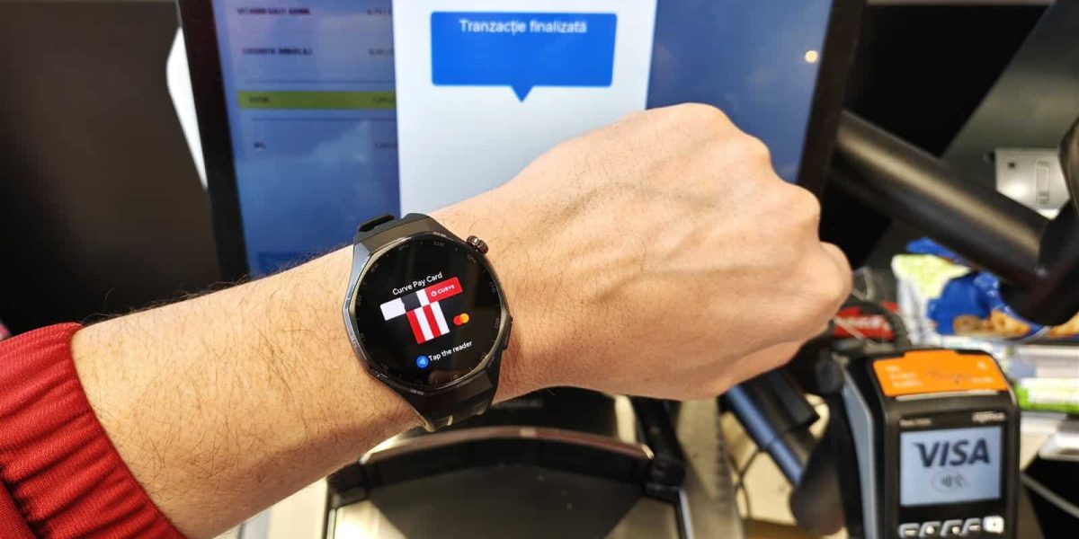 Am făcut prima plată contactless cu ceasul Huawei în România
