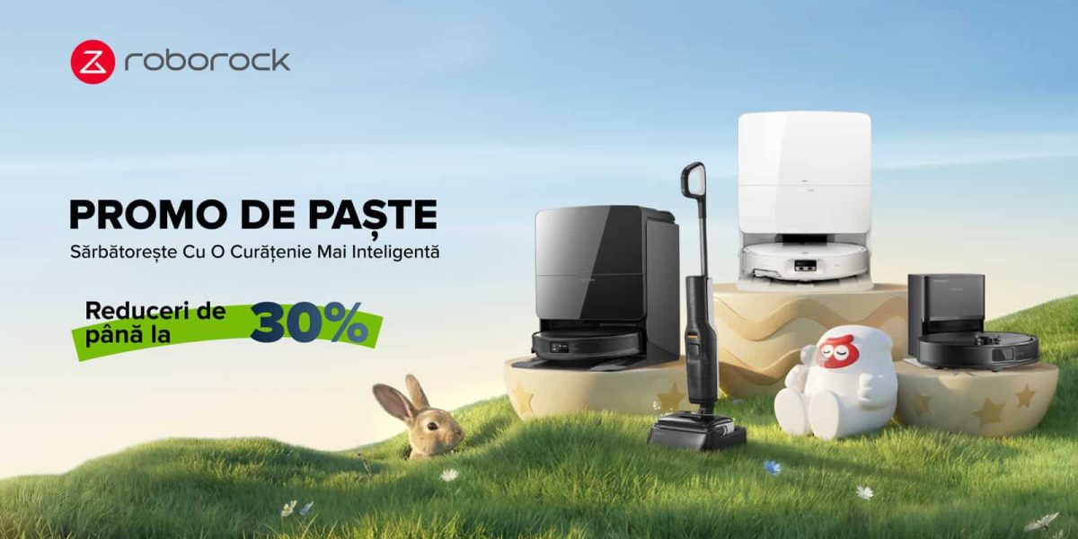 Campaniile promoționale de Paște aduc reduceri semnificative pentru produsele Roborock Cei interesați de tehnologie și de aparate pentru curățenie pot profita de ofertele speciale ale Roborock, care sunt în plină desfășurare în această perioadă
