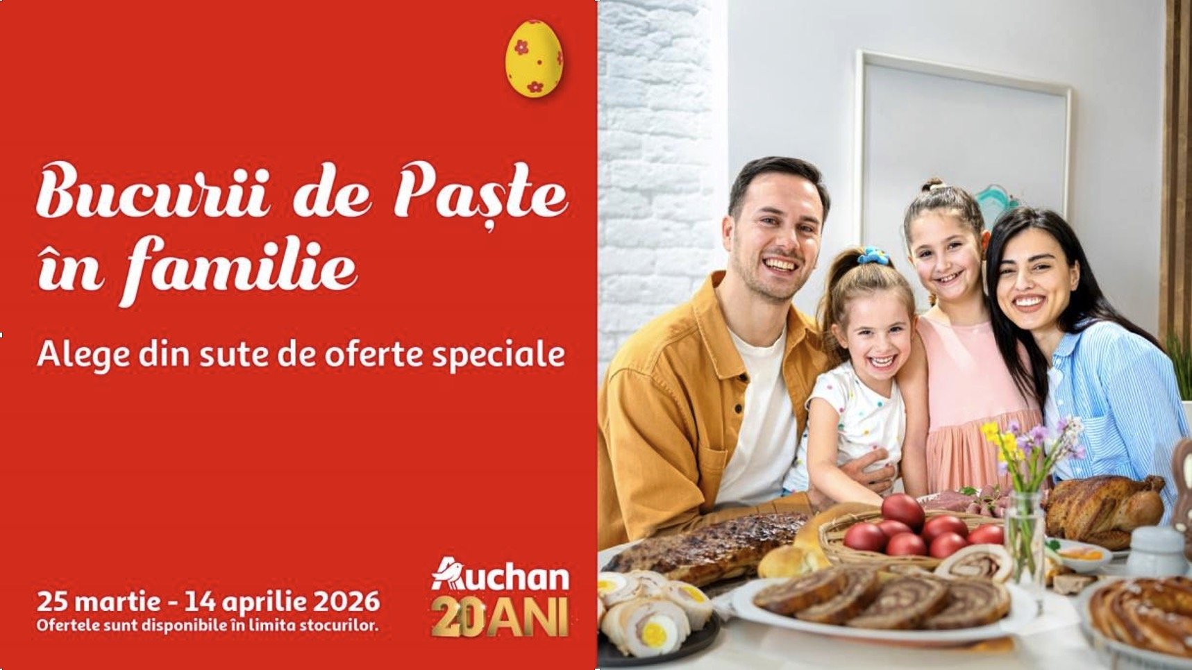 Oferte de Paște la Auchan pentru întreaga familie