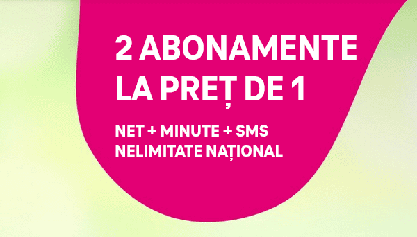 Telekom România, ofertă incredibilă: 2 abonamente nelimitate la prețul unuia
