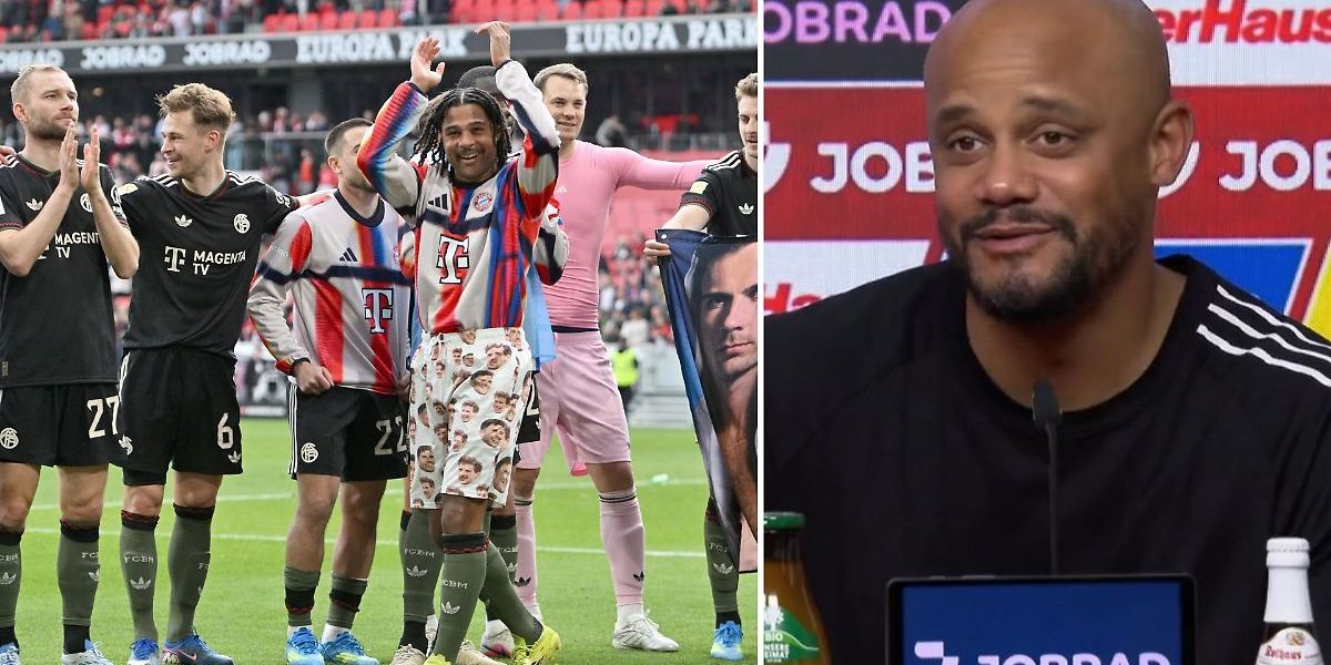 FC Bayern a câștigat duminică meciul cu SC Freiburg, dar momentul principal a fost o scenă mai puțin obișnuită în timpul sărbătorii de după meci