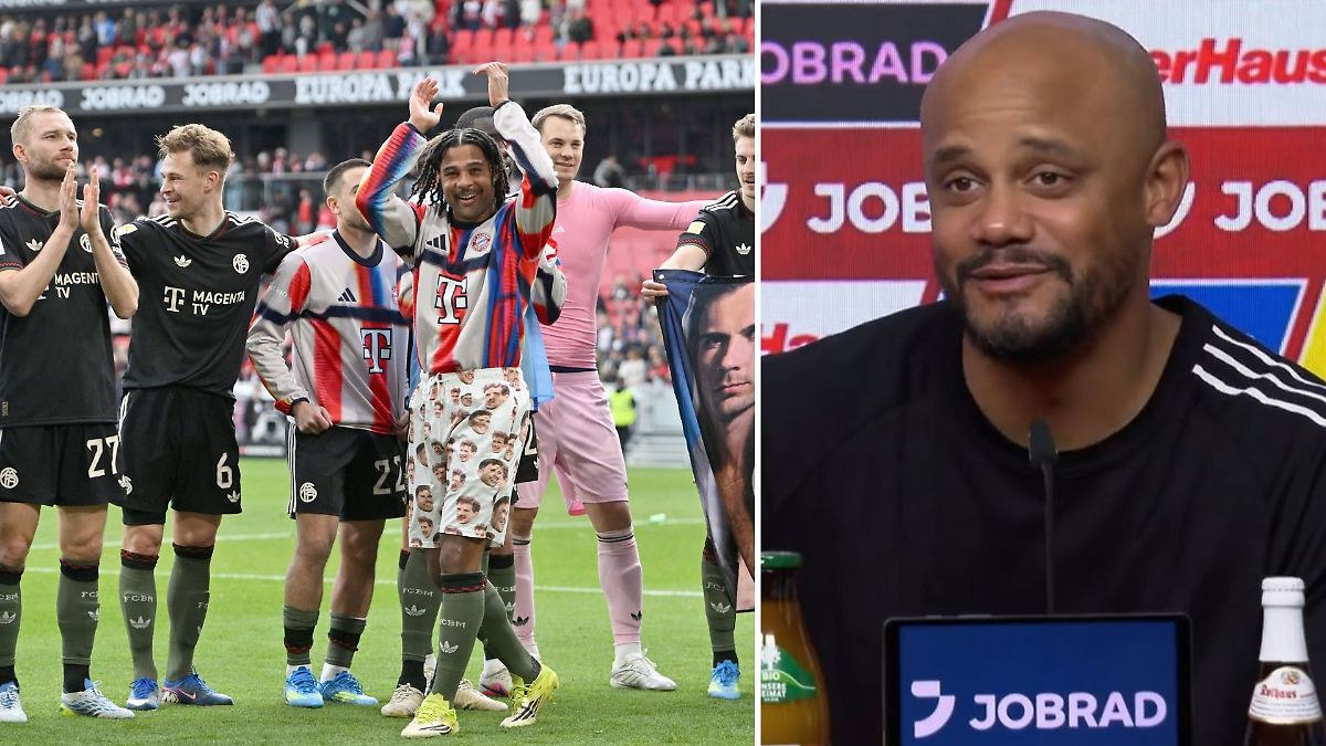 FC Bayern a câștigat duminică meciul cu SC Freiburg, dar momentul principal a fost o scenă mai puțin obișnuită în timpul sărbătorii de după meci