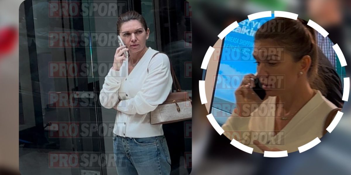 Simona Halep, îngândurată la shopping