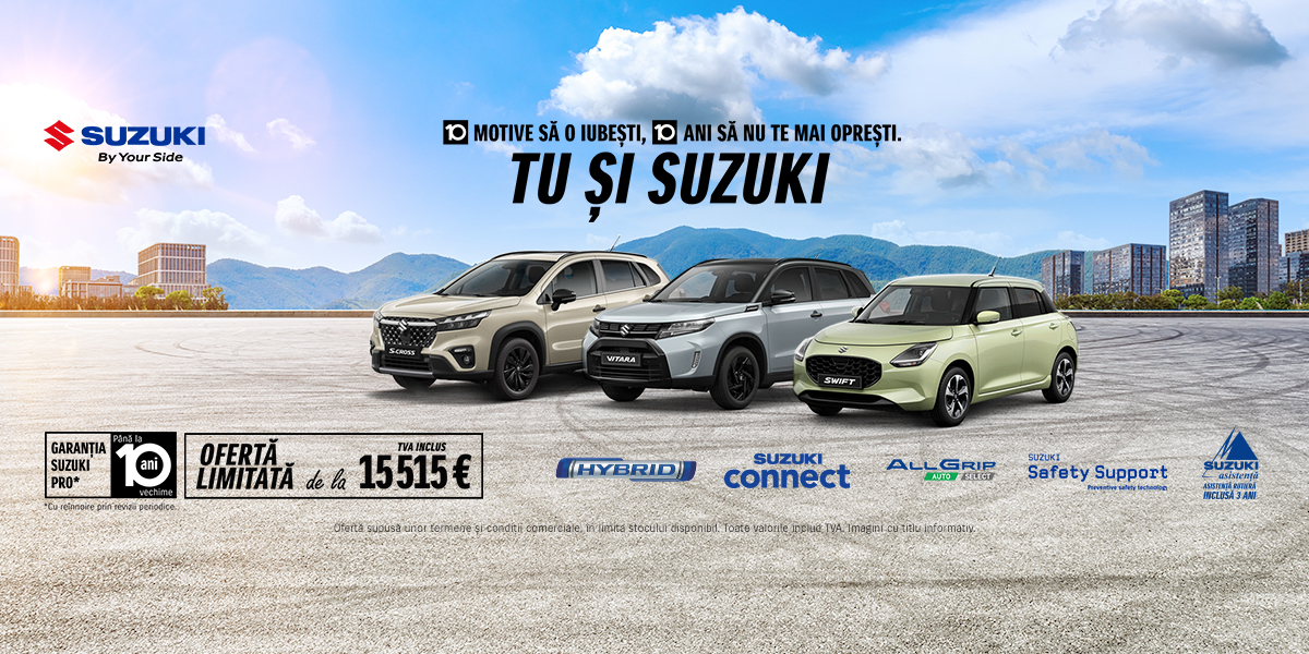 Zece motive să iubești un SUZUKI: 10 ani de drumuri alături de partenerul perfect!