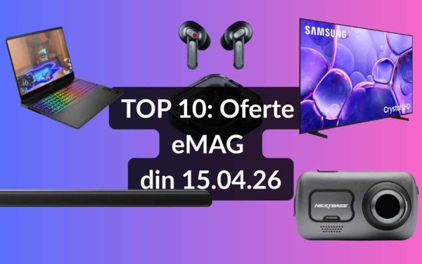 eMAG: Zece oferte-bombă pe 15 aprilie! TV Samsung uriaș, soundbar TCL cu Atmos