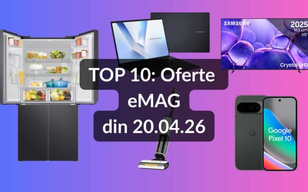 eMAG: TOP 10 oferte, de la cel mai ieftin Samsung la aspiratoare cu abur