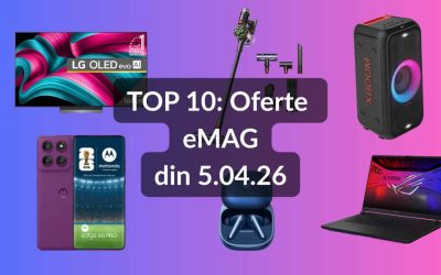 Pe lista celor 10 oferte speciale ale zilei pe eMAG se află, printre alte gadgeturi și electrocasnice, un telefon mobil mid-range cu specificații impresionant de generoase pentru segmentul său