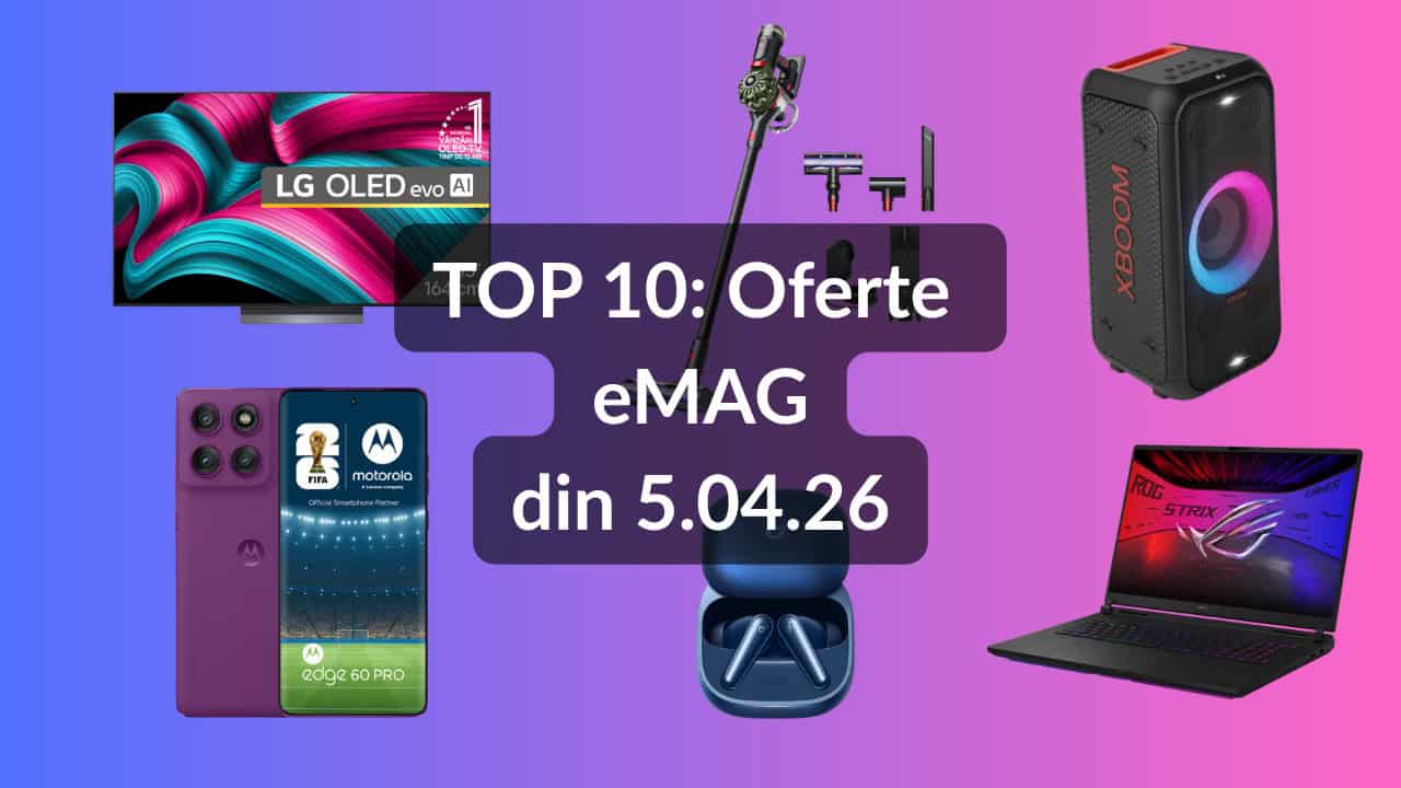 Pe lista celor 10 oferte speciale ale zilei pe eMAG se află, printre alte gadgeturi și electrocasnice, un telefon mobil mid-range cu specificații impresionant de generoase pentru segmentul său