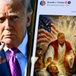 Trump deletes Truth Social image of him as Jesus