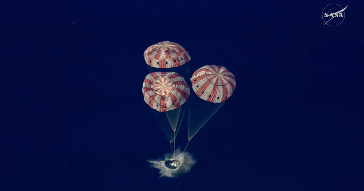 Orion, capsula istorică Artemis, a amerizat cu succes în Pacific