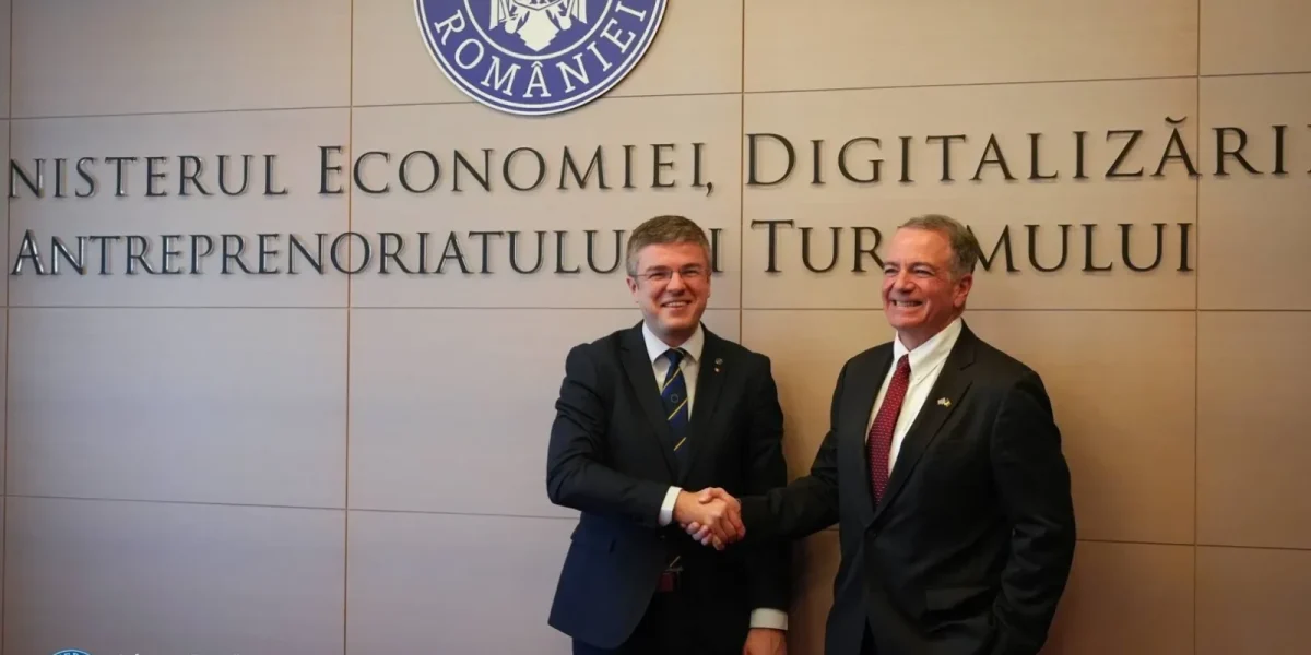 Ambasadorul SUA și ministrul Economiei discută parteneriatul strategic pe componenta economică, cu focus pe apărare și resurse minerale