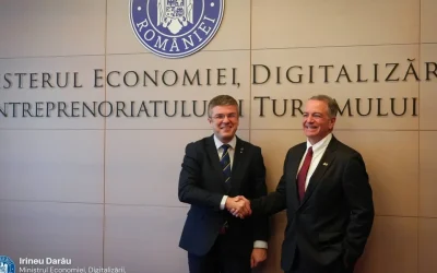 Ambasadorul SUA și ministrul Economiei discută parteneriatul strategic pe componenta economică, cu focus pe apărare și resurse minerale
