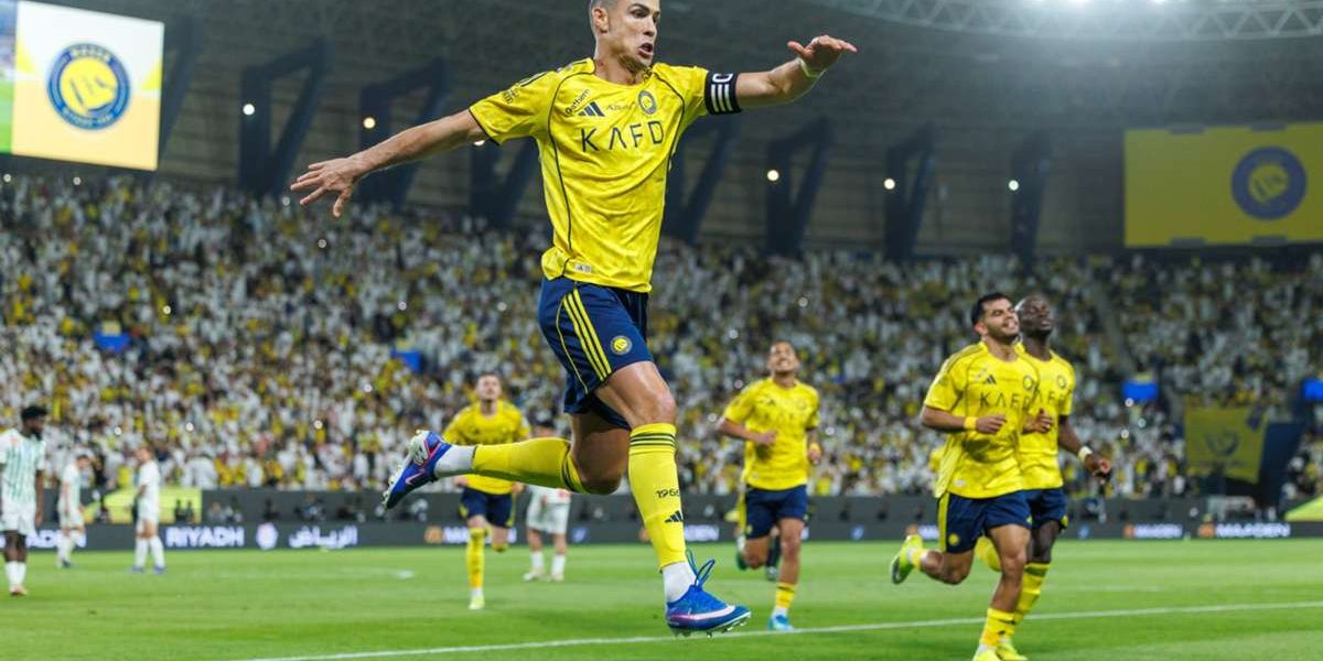 Cristiano Ronaldo a marcat două goluri în victoria echipei sale, AL-NASSR, cu scorul de 5-2 în partida contra lui AL-NAJMA, în campionatul primei ligi din Arabia Saudită