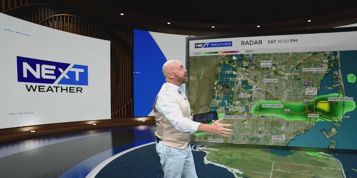 Vreme noroasă și ploi persistente în Miami în noaptea de vineri, zonele centrale și cele de periferie fiind afectate de ploi care s-au manifestat atât pe camerele din downtown, cât și peste stadionul nou și Aeroport