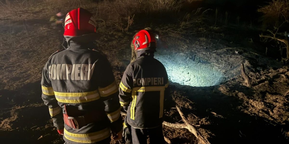 Drona rusă prăbușită în Tulcea după atacuri asupra Ucrainei