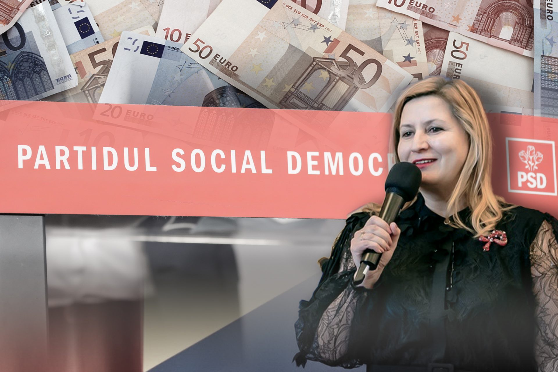 O angajată PSD a adunat 500.000 de euro în doi ani, după contracte, firma ei înregistrând o creștere de 2984%
