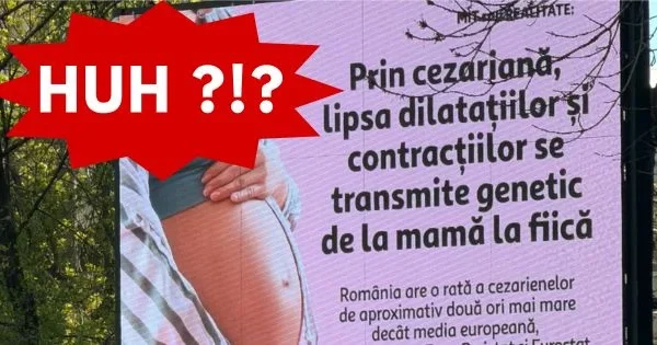 Campanie anti-cezariană, FĂRĂ nume: Cine PLĂTEȘTE panourile?