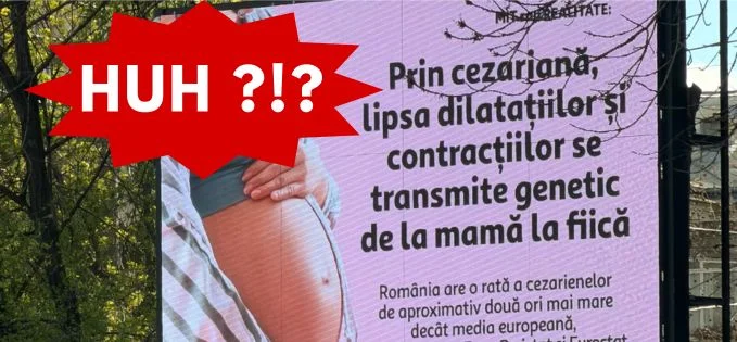 Campanie anti-cezariană, FĂRĂ nume: Cine PLĂTEȘTE panourile?